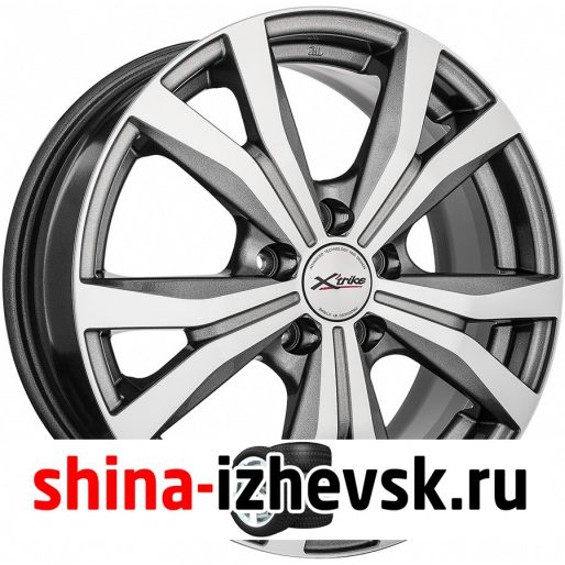 Колесный диск X-trike X119 6.5xR16 5×100 ET38 DIA67.1 темно-серебристый полированный в Ижевске